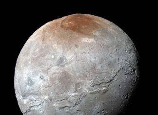 Charon-red spot-new horizon