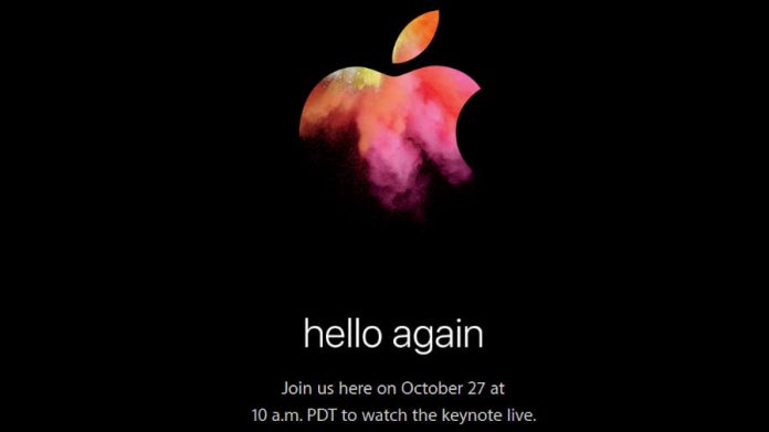 Apple-heello again-october 27-launching event