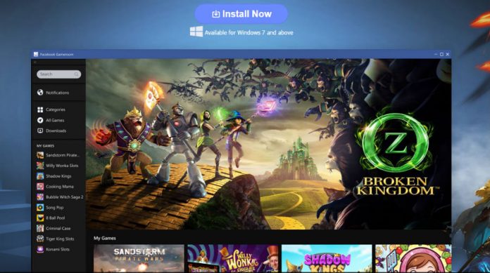 Facebook Gamesroom debuts on Windows.