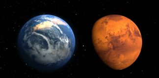 Earth and Mars compared