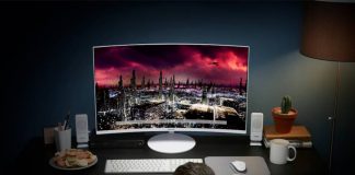 Samsung Quantum Dot Curved Monitors.