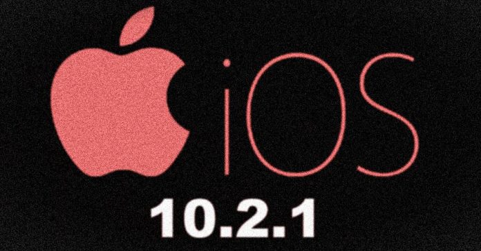 Apple releases iOS 10.2.1 update.