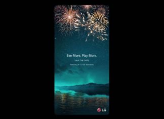 LG launching event invite.