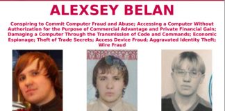 Alexsey Belan Most wanted poster