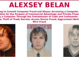 Alexsey Belan Most wanted poster