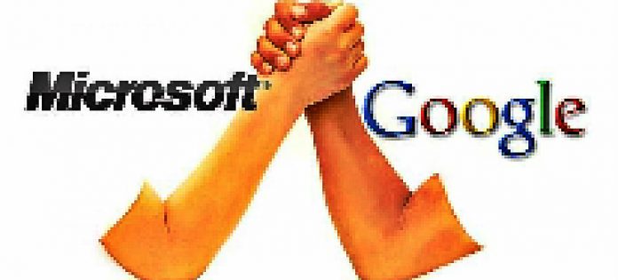 Google and Microsoft image