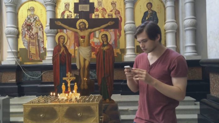 Pokemon Go, Russia, Ruslan Sokolovsky, YouTube Ruslan Sokolovsky playing Pokemon Go in a Russian church