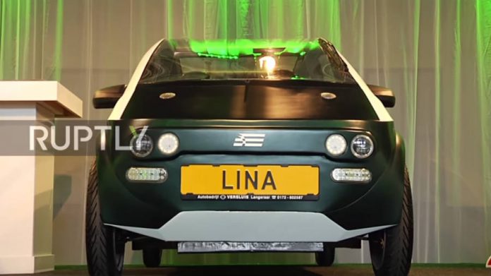 LINA,biodegradable car, green car, eco car