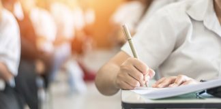Student Writing Thesis