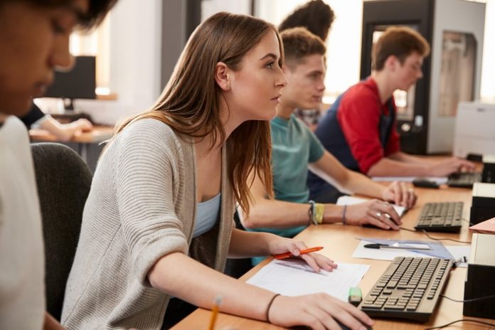 Students Learning Programming Language