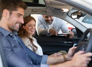 Couple Buying New Car