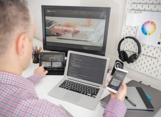 Developer Working On Responsive Design Project