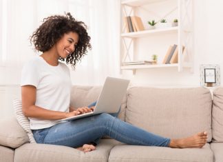 Woman Browsing Internet